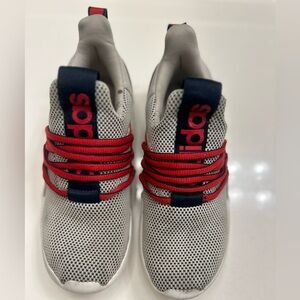 Adidas Lite Racer Kids Sneakers - Red and navy size 3.5 used shoes